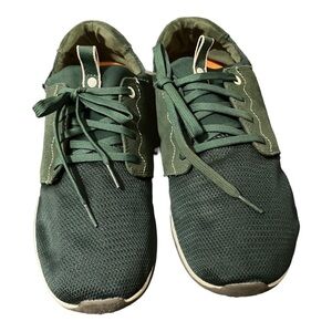 Cushe Mellow Sneakers Green Orange Insole Size 13